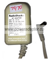 RADIOSHACK AD-362 AC ADAPTER 9VDC 210mA Used -(+)- 2.1 x 5.5 x 1